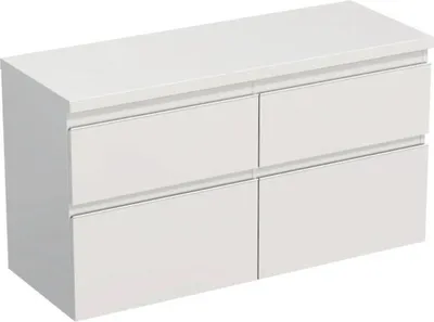 Obrázok produktu pre Skrinka pod umývadlo Jungborn TRENTA biela lesklá 116,7 x 64,6 x 44,5 cm