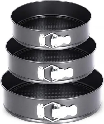 Zdjęcie produktu dla Elitehoff tortownice formy rozpinane 3 sztuki 24/26/28cm 41773