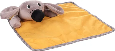 Produktbild von Flamingo Hundespielzeug Livo Kuscheltuch für Welpen ocker