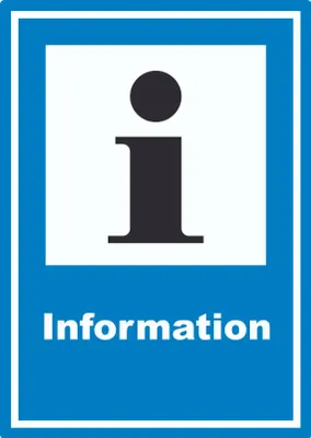 Produktbild von Information Aufkleber A4 (210x297mm)