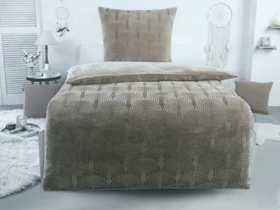 Produktbild von Bettwäsche Winter Flausch Cashmere Touch Uni Wende warm 2 teilig 135x200 mit RV Farbe Artdeco