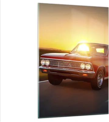 Produktbild von Bilder auf glas - Einteilig - Auto Straße - 80x120cm - Glasbilder - Wandbilder - Bilder - Kunstdruck - zum Aufhängen bereit - Wanddekoration aus Glas - Glas Bilder - Wandbild auf Glas - GPA80x120-3702