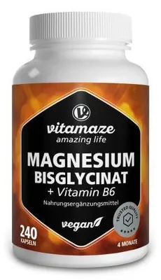 Produktbild von Magnesium Bisglycinat+Vitamin B6 Kapseln 240 St