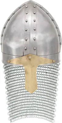 Produktbild von vidaXL Kreuzritter-Helm Antik Replik LARP Silbern Stahl