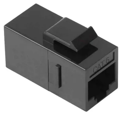 Produktbild von Phasak Keystone H/H Stecker RJ45 UTP Cat.6 Schwarz - PHK 2200