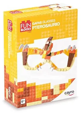 Produktbild von Cayro Lustiges Pterosaurier-konstruktionsspiel Mit Bausteinen Und Brille Gelb  Kinder Gelb One Size