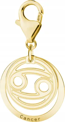Immagine prodotto di Ciondolo zodiacale Cancro placcato oro, argento 925