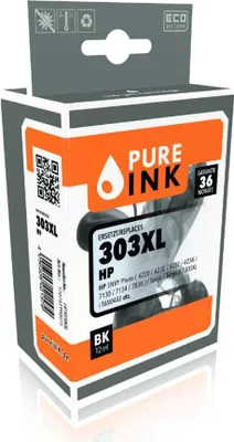 Immagine prodotto di Pure Ink 170745990075 Druckerpatrone 1 Stück(e) Kompatibel Schwarz (HP303BKXL)