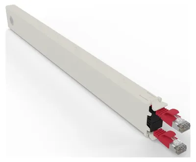 Produktbild von PATCHBOX .one / Cassette / 8RU / STP / Red, 0,8 m, Cat6a, U/FTP (STP), RJ-45, RJ-45, Rot