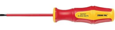 Produktbild von Schraubendreher Strend Pro CX547A, VDE 0,4x2,5x075 mm, Schlitz, Elektriker