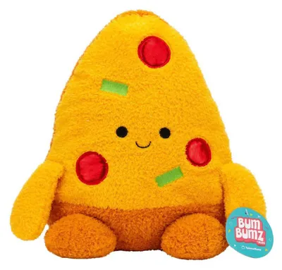 Produktbild von BumBumz Plüsch Kuscheltier Pizzastück 30cm - weiches Spielzeug Pizza