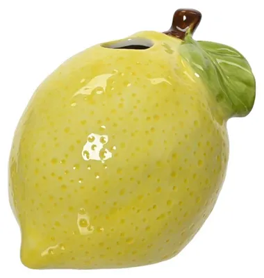 Produktbild von Vase „Zitrone“, Porzellan, H 10,5 cm, gelb