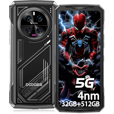 Produktbild von DOOGEE V40 5G Outdoor Handy Ohne Vertrag Android 14, Dimensity 7300, 32GB+512GB Outdoor Smartphone 8680mAh/33W 6.78" 120Hz 108MP+20MP Nachtsicht, NFC
