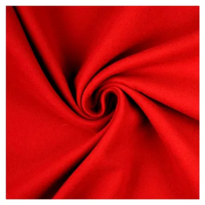 Produktbild von Mantelstoff - Bekleidungsstoff - weicher Mantelflausch - Jackenstoff, 0,5 m, Trachtenstoff, Meterware, (Rot)