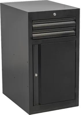 Image de Armoire à tiroirs Unior étroite, avec porte et 2 tiroirs