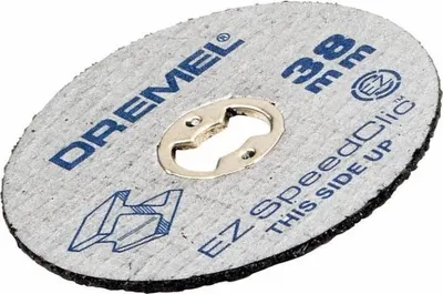 Immagine prodotto di Dischi da taglio per metalli DREMEL EZ SpeedClic, diametro 38 mm, spessore 1,2 mm, confezione da 12 pezzi