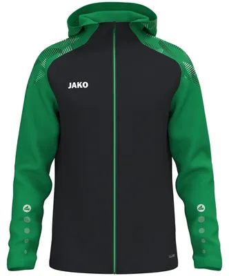 Immagine prodotto di Giacca con cappuccio JAKO Sonic nera/verde 164