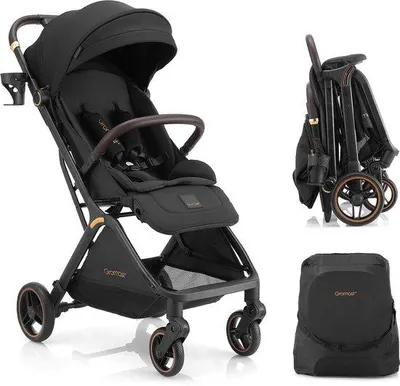 Productafbeelding van Gromast Gravity Opvouwbare kinderwagen, draagbare reisbuggy met verstelbare rugleuning en zonnedak, lichtgewicht en