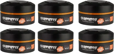 Produktbild von Fonex Gummy Styling Wax Bright Max Hold 6er Set je 150ml
