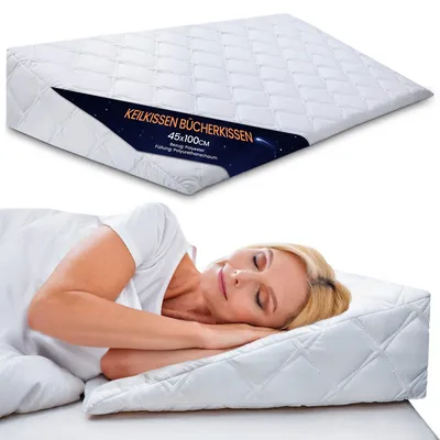 Obrázok produktu pre Polštár na čítanie do postele a na pohovku, ergonomický s opierkou hlavy