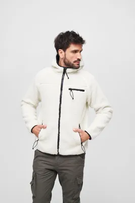 Produktbild von Brandit Teddyfleece Worker Jacke, weiß, L