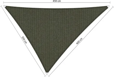 Produktbild von SHADOW COMFORT 3,5 x 4 x 4,5 m Dreieckiges Sonnensegel Deep Grey Ungleichseitig