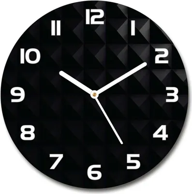 Produktbild von Wanduhr aus Glas 30fi Glasbild Glasuhr Gehärtetes Glas - weisse-zeiger - Abstraction background
