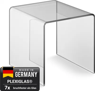 Produktbild von Acryl Beistelltisch : 47 x 37,5 x 30 cm