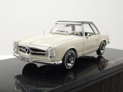 Image de Ixo Models CLC617 Mercedes 230 SL W113 Pagode Hardtop 1964 beige et noir, échelle 1:43