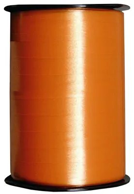 Produktbild von Kraeuselband glatt orange 250 m