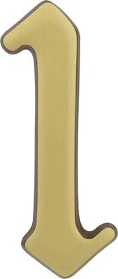 Produktbild von Hausnummer Bronze satiniert 1" 120 mm"