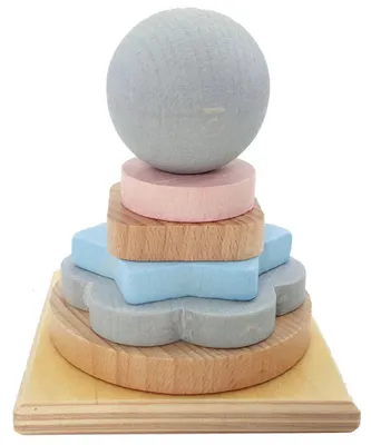 Produktbild von Holzspielzeug Stapelturm BxLxH 90x90x110mm NEU