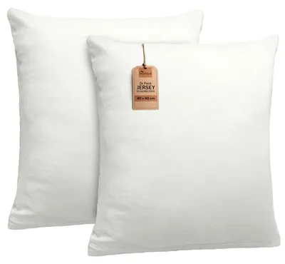 Produktbild von NatureMark 2er Set Jersey Kissenbezüge – Elastisch, weich, atmungsaktiv und haut
