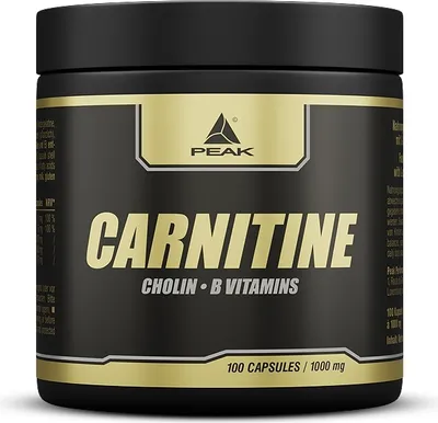 Produktbild von Carnitin - 100 Kapseln I Aminosäure I Energie - Fettstoffwechsel I Diät I abnehmen I Fatburner I Fettreduktion
