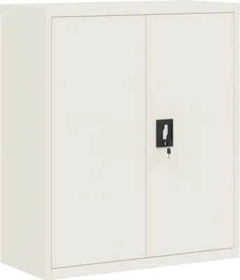 Produktbild von vidaXL Aktenschrank Weiß 90x40x105 cm Stahl