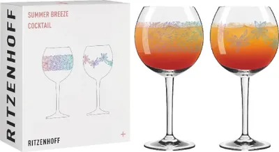 Obrázok produktu pre Ritzenhoff sada 2 koktailových pohárov Summer Breeze 001 002, Ana C. Vasconcelos F25, krištáľové sklo, 655 ml, 8071001