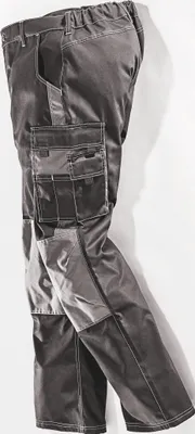 Produktbild von safety&more Arbeitshose NITRO (Farbe schwarz/grau, Größe XL, elastischer Bund)