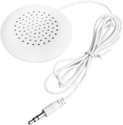 Obrázek produktu pro Mini Hi-Fi reproduktor s 3,5mm konektorem – přenosný bílý reproduktor.