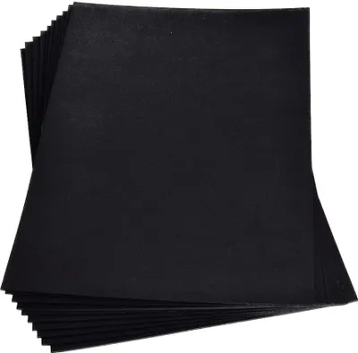 Produktbild von Moosgummiplatte  schwarz 200 x 300 x 2 mm