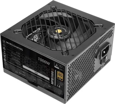 Produktbild von Mars Gaming MPB1000SI, 1000 W, 220 - 240 V, 47 - 63 Hz, 15 A, Aktiv, 150 W