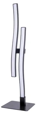 Image de Lampe de table LED, métal, noir, H 44 cm
