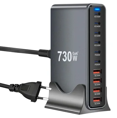 Image de Station de charge USB de 730W avec 10 ports et charge rapide
