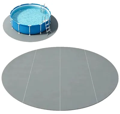 Immagine prodotto di Copertura per piscina, tessuto geotessile in poliestere, diametro 458 cm, peso 2,5 kg, grammatura 150 g/m², spessore circa 1 mm