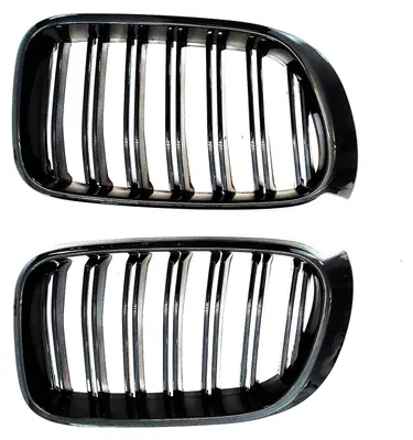 Kühlergrill DOPPELRIPPE Schwarz Glanz für BMW X3 F25 Facelift 2014-2017 – Produktansicht