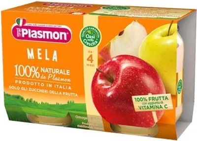 Produktbild von Plasmon Omogeneisiertes Obst Apfel 6 x 104 g