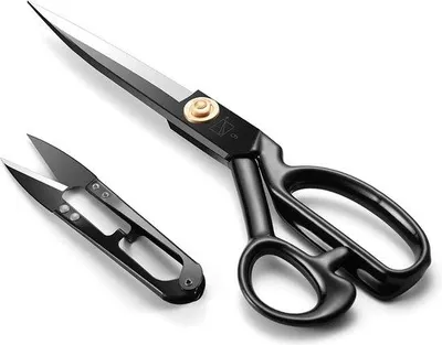 Immagine prodotto di Forbici da sarto da 9 pollici (24 cm) - Forbici per tessuti Acciaio al carbonio affilatissime, ideali per tagliare tessuti, pelle, materiali, abiti e jeans