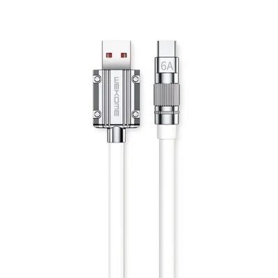 Obrázok produktu pre WEKOME WDC-186 Wingle Series - Pripojovací kábel USB-A na rýchle nabíjanie USB-C 1 m (biely)