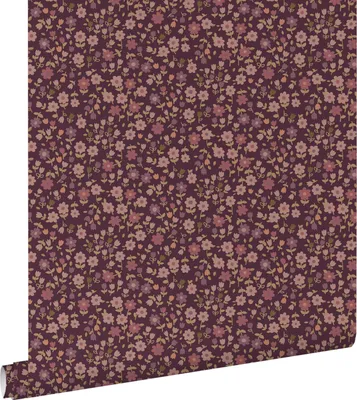 Produktbild von ESTAhome Tapete Blumen Aubergineviolett 50 x 900 cm