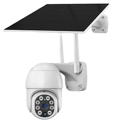 Image de Caméra de sécurité, alimentée par énergie solaire, détection de mouvement, caméra Wi-Fi sans carte
