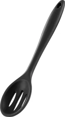 Image de Cuillere MagicHome, de cuisine, de service, perforee, silicone, 27,3 cm